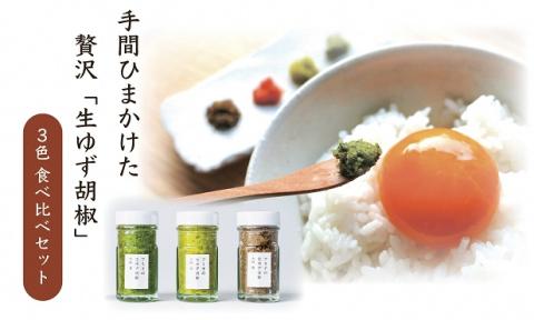 「フミ子の生ゆず胡椒」ゆず香る絶品ゆず胡椒３本セット【フミ子印】_KA1414