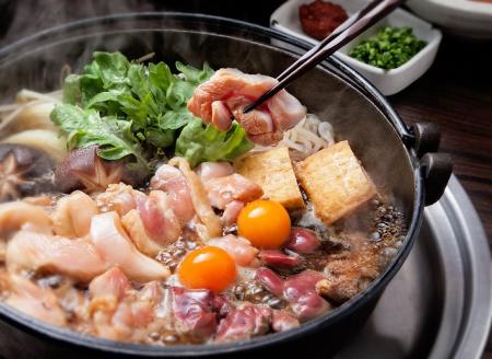 むなかた鶏 とりすき焼セット 2人前【宗像観光協会】_KA1036