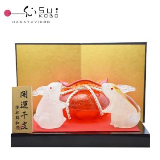 干支　巾着と子ウサギ SE-045 【粋工房】_KA1211