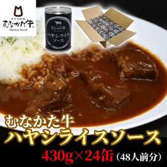 むなかた牛ハヤシライスソース 24缶(48人前分)【すすき牧場】_KA1268