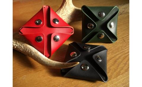 宗像レザーの4つ開きコインケース【CAFE＆LEATHER Dii】_KA0174