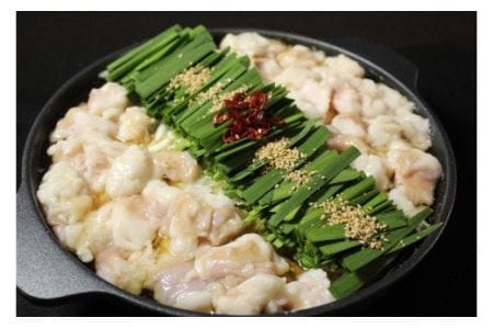 国産黒毛和牛のもつ鍋セット＜あごだし醤油仕立て＞(2～3人前)【Tonkoya　Company】_KA0486