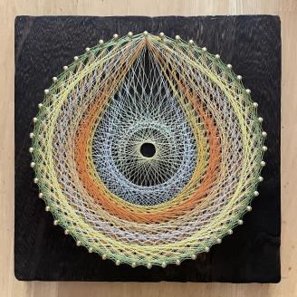 糸掛曼荼羅りん「市杵島姫命～イチキシマヒメ」【糸掛人 MOKO】_KA0801