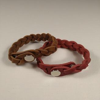 色が選べる本革ブレスレット2点セット【CAFE&LEATHERDii】_KA0961