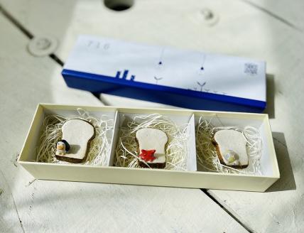 食パンの箸置き　水辺の生き物　3個セット【716】_KA0976