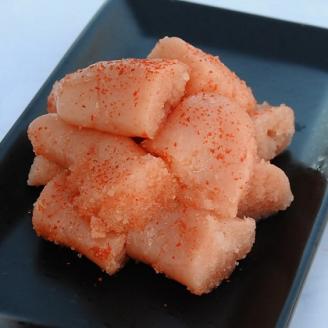 無着色辛子明太子 コロコロカット(450g)【まるい縁】_KA1074