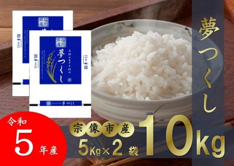 【令和5年産】【真空包装】宗像市吉武産 「夢つくし」 10kg (5kg×2袋)  【正助ふるさと村】_KA1314