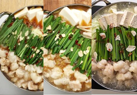 【定期便/3回/毎月お届け】博多もつ鍋　3人前　3種食べ比べコース（ご自宅用）【海千】_KB0083