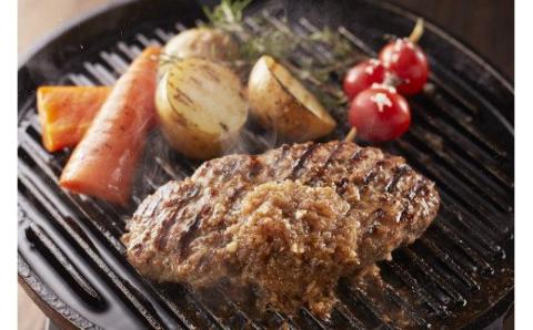 【定期便／年6回／隔月お届け】むなかた牛ハンバーグ6個セット6ヶ月定期便【すすき牧場】_KB0038