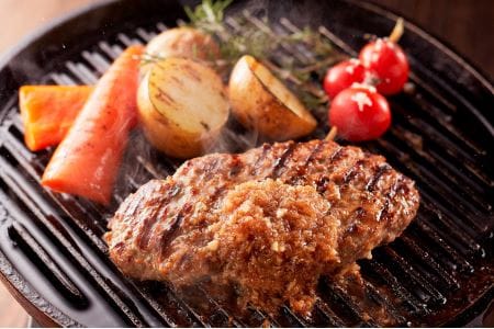 【定期便／年12回／毎月お届け】むなかた牛ハンバーグ6個セット 12ヶ月定期便【すすき牧場】_KB0037