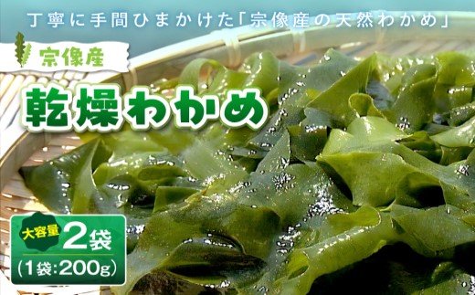 宗像産 乾燥カットわかめ【道の駅むなかた】_HA0447