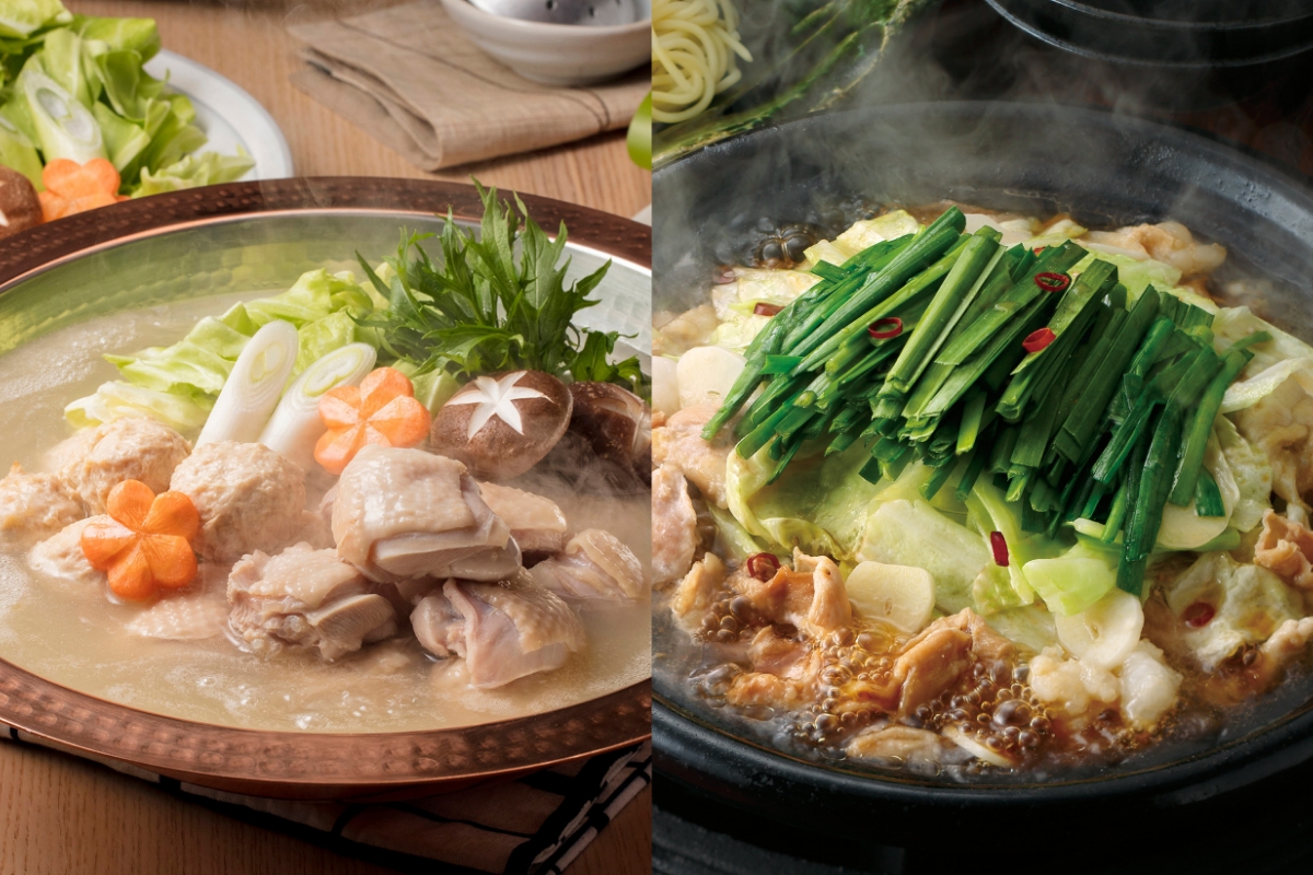 博多華味鳥 水たき・もつ鍋セット【トリゼンフーズ株式会社】_HA1948