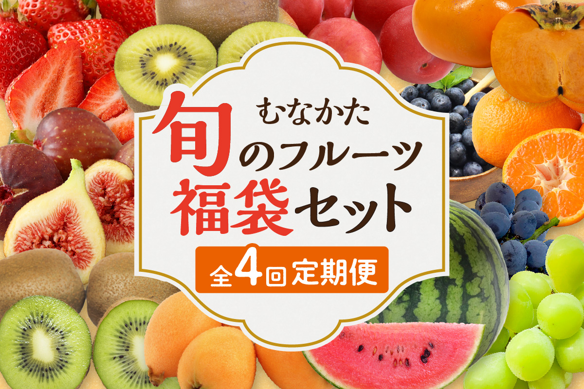 何が届くかお楽しみ！むなかた旬のフルーツ福袋定期便【年4回】【JAほたるの里】_HB0165