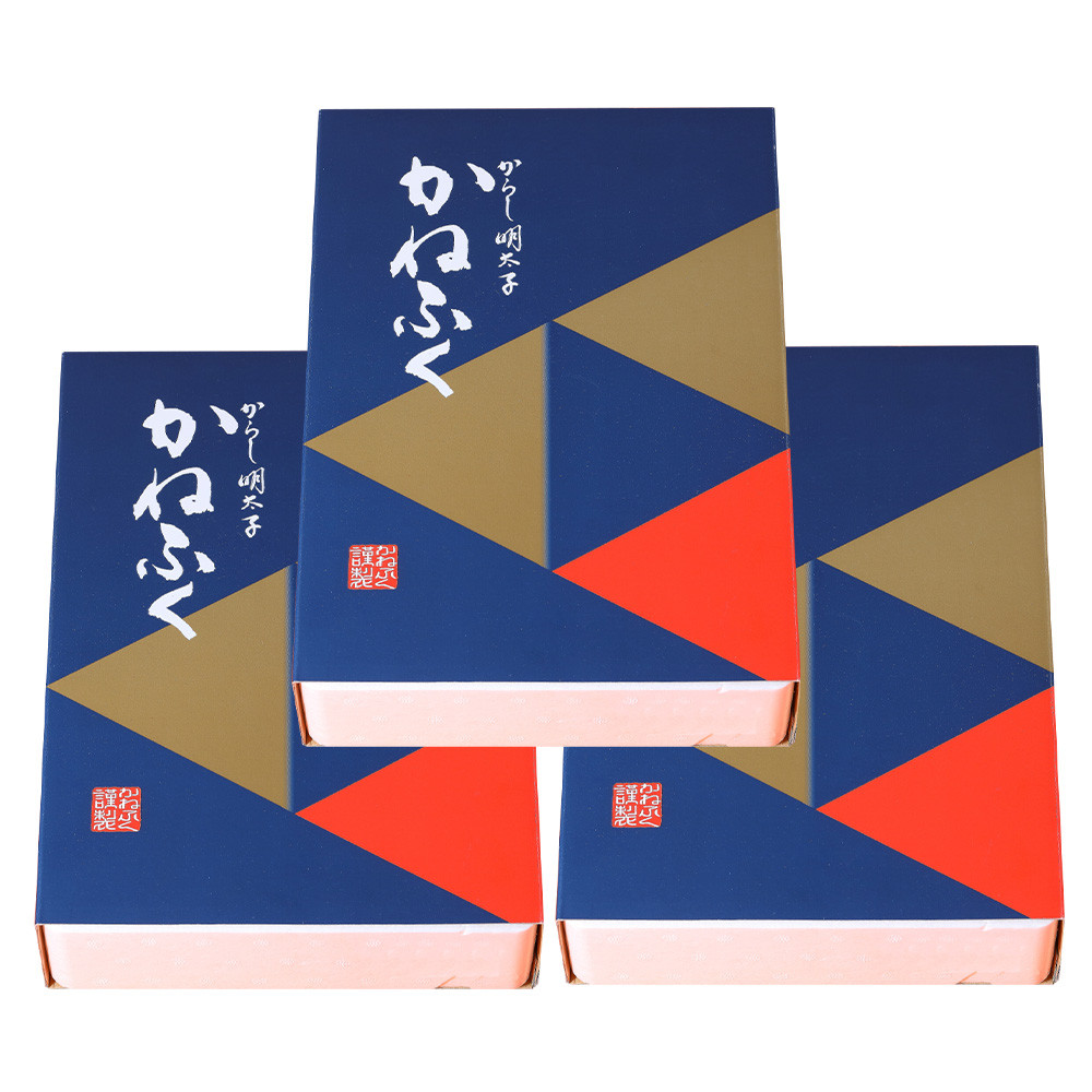 かねふく＜無着色＞辛子明太子 並切 6kg (2kg×3箱)