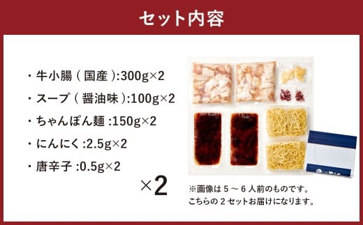 博多もつ鍋 やまや もつ鍋セット あごだし醤油味（5ー6人前）×2 もつ鍋 モツ鍋 モツ セット あごだし 醤油味 冷凍 国産
