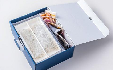 蕎麦処 やす武 冷凍 手打ち そば (鴨せいろ蕎麦) 4人前