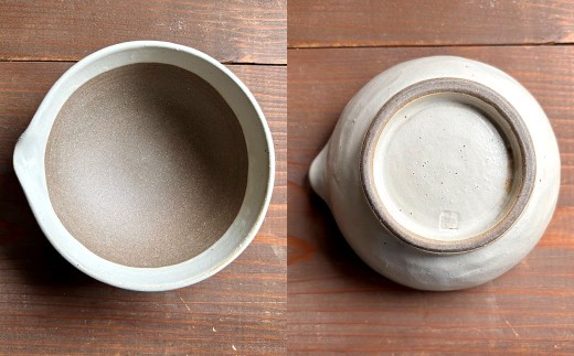 お手入れカンタン！溝無しすり鉢【乳白・黒】