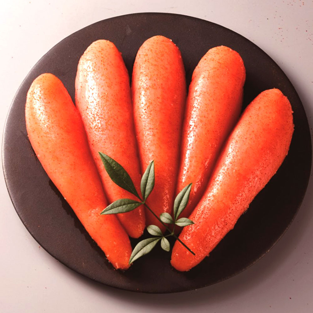 かねふく＜無着色＞樽入り 辛子明太子 450g×1箱