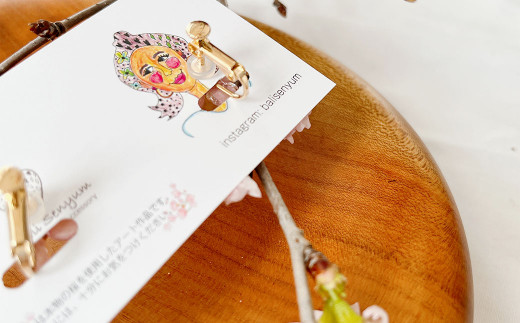 『ソメイヨシノ』桜のイヤリング(ピンク) アクセサリー