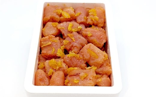 【訳あり】 辛子明太子 ゆず皮入り 一口カット 500g からしめんたいこ 明太子 明太 魚卵 すけそうだら 柚子 ゆず ひとくちサイズ 冷凍