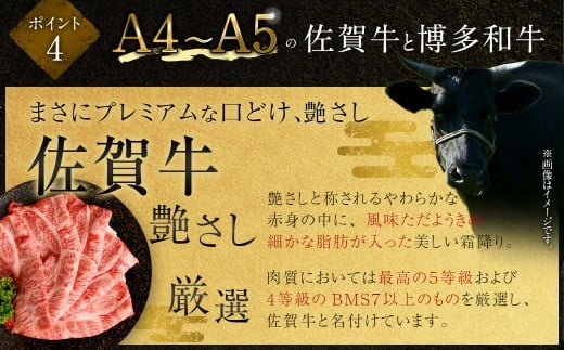 【食べ比べ】 佐賀牛 ＆ 博多和牛 リッチな霜降り 大判 切り落とし 1kg （500g×2） ／ 2種類 黒毛和牛 黒毛和種 和牛 牛肉 お肉 肉 霜降り 九州 福岡県 太宰府市 冷凍