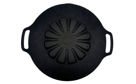 鉄板マルチグリドル 25cm （フラットタイプ） ／ 収納ケース付き マルチグリドル マルチグリドルパン グリルパン マルチグリル 丸形 鉄板 グリルプレート 福岡県 太宰府市