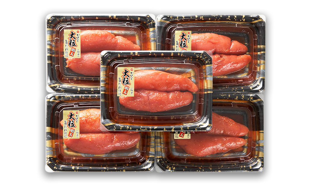 かねふく 辛子明太子 上切れ 650g 130g×5箱 めんたいこ 明太子 おかず 冷凍