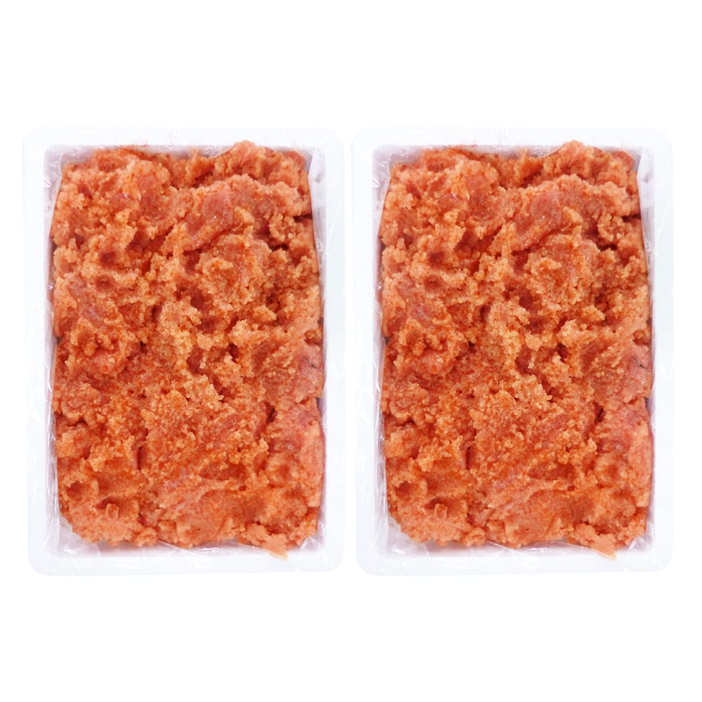 かねふく＜無着色＞辛子明太子 並切 4kg (2kg×2箱)