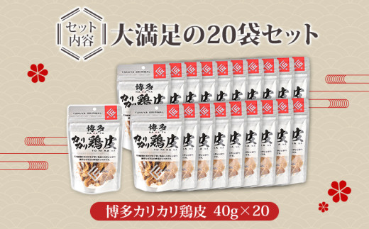 博多カリカリ鶏皮（20袋セット）