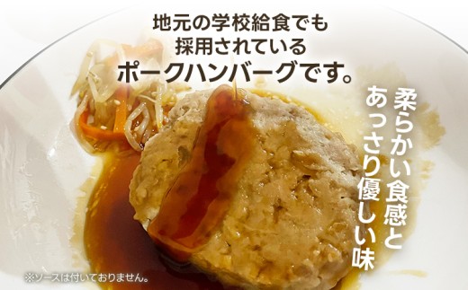 大容量！給食用ポークハンバーグ20枚　合計1.2kg！