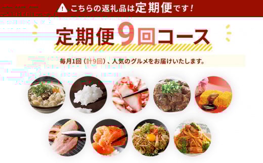 【定期便(9回発送)】古賀人気グルメ定期便 ブロンズ2024