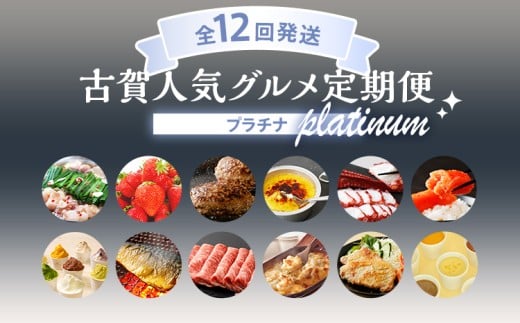  【定期便(12回発送)】古賀人気グルメ定期便 プラチナ2025