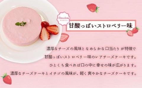 【レアチーズケーキセット】（レアチーズ）プレーン＋ストロベリー　江口製菓(株)