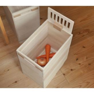 野菜箱（キャスター付）　(株)増田桐箱店