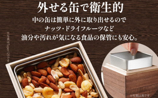 桐フードコンテナTaper68（窓あり黒）