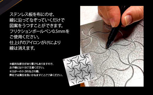 刺し子金型　千鳥つなぎ　㈱ナダヨシ