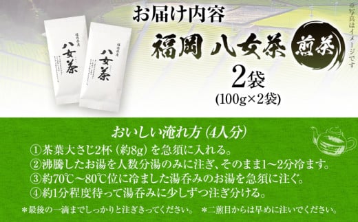 福岡 八女茶 煎茶 200g（100g×2袋）