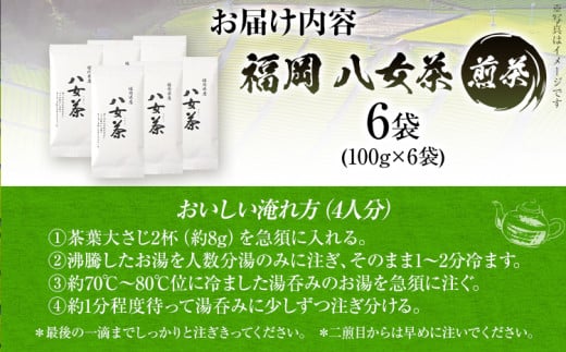 福岡 八女茶 煎茶 600g（100g×6袋）