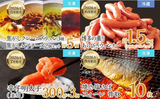 【定期便(9回発送)】古賀人気グルメ定期便 ブロンズ2025