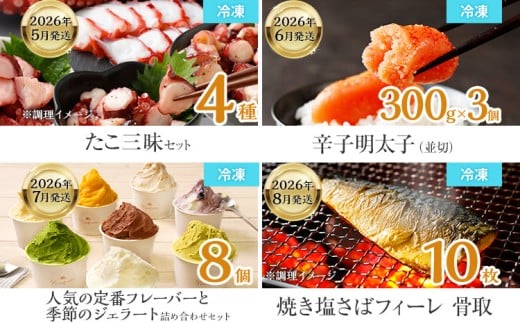  【定期便(12回発送)】古賀人気グルメ定期便 プラチナ2025