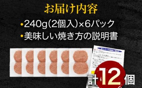 九州産黒毛和牛（佐賀牛）入り 柔らか牛豚合挽ハンバーグ（12個）