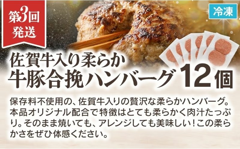 【3回発送】古賀市三大人気グルメ定期便