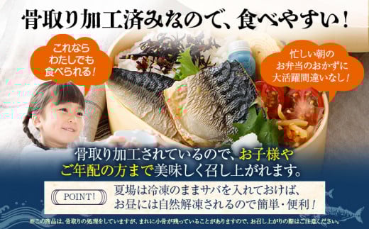 焼き塩さばフィーレ（骨取り）30枚