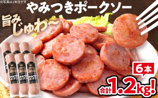 やみつきポークソー合計1.2kg（200g×6本）