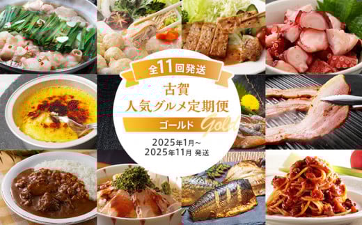【定期便(11回発送)】古賀人気グルメ定期便 ゴールド2024