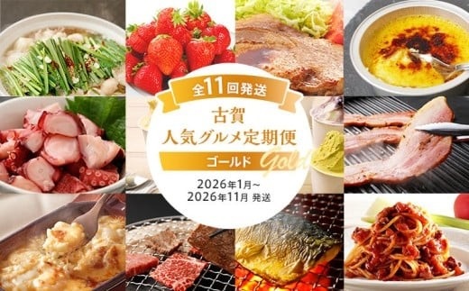 【定期便(11回発送)】古賀人気グルメ定期便 ゴールド2025