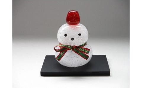 マルティグラス　ガラス置物　雪っこ＆鏡餅っこＳＥＧ-009[A2112]