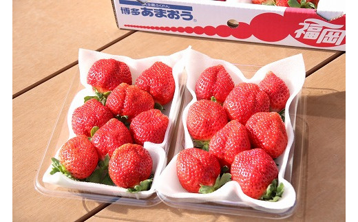 【2026年1月より順次発送】甘いイチゴの王様「あまおう」　約280g×2P　計560g★青谷ふぁーむ[F4274]