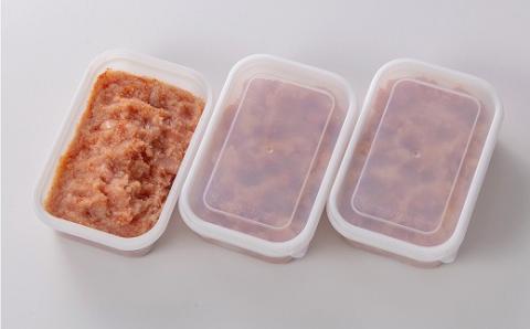 無着色あごだし辛子明太子・並切れ500g×3個　海千[F4539]