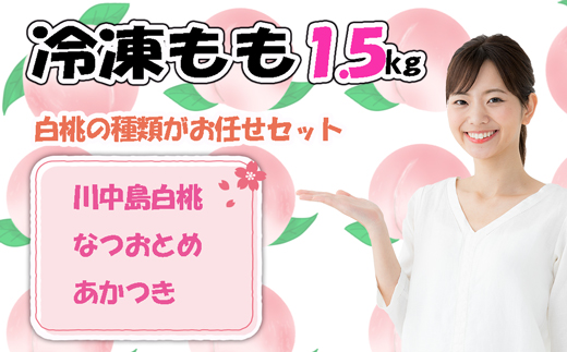 【2025年8月より順次発送】摘みたて瞬間★品種おまかせ冷凍もも小分けパック1.5kg（250g×6P)[G0158]